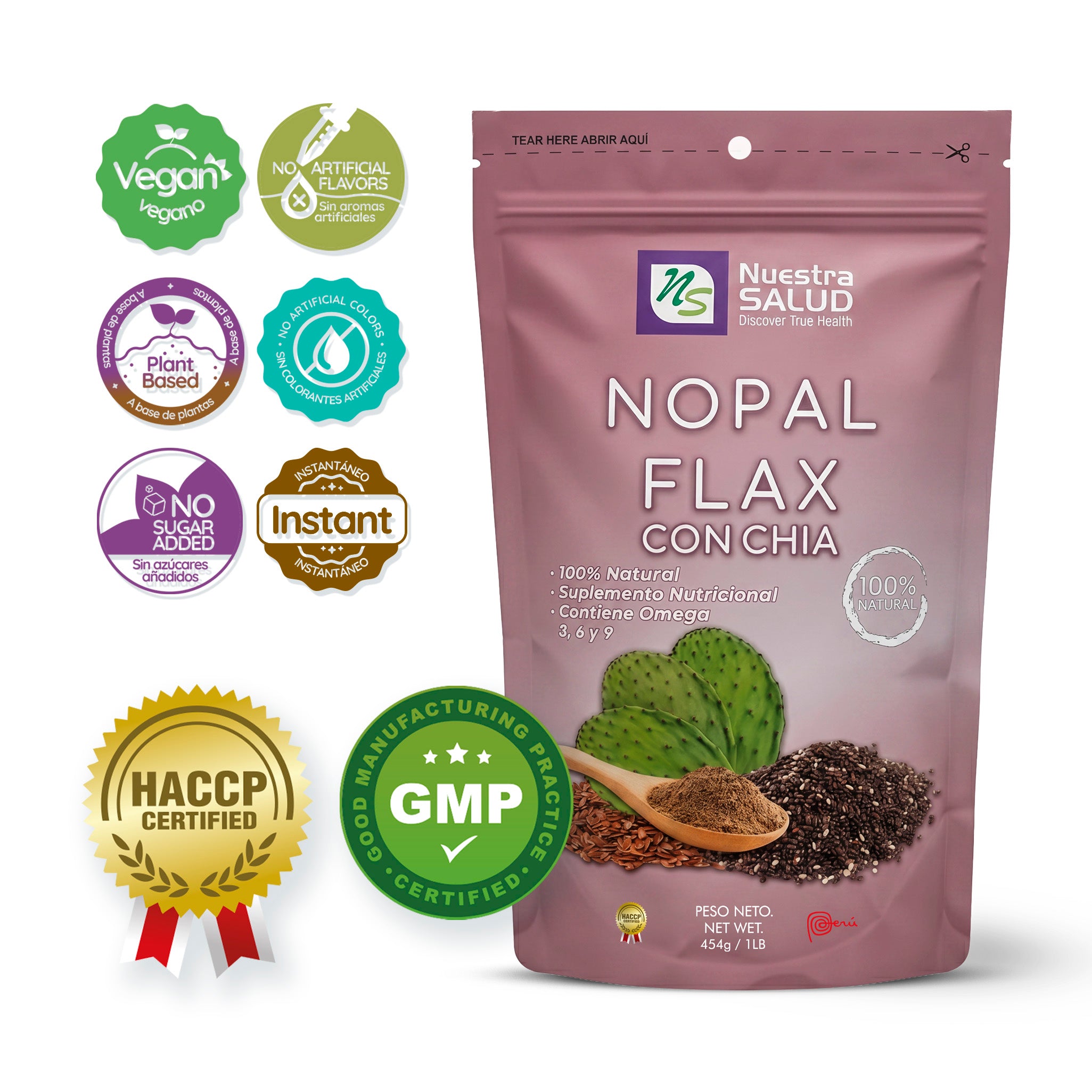 Nopal Flax Chia 454 g