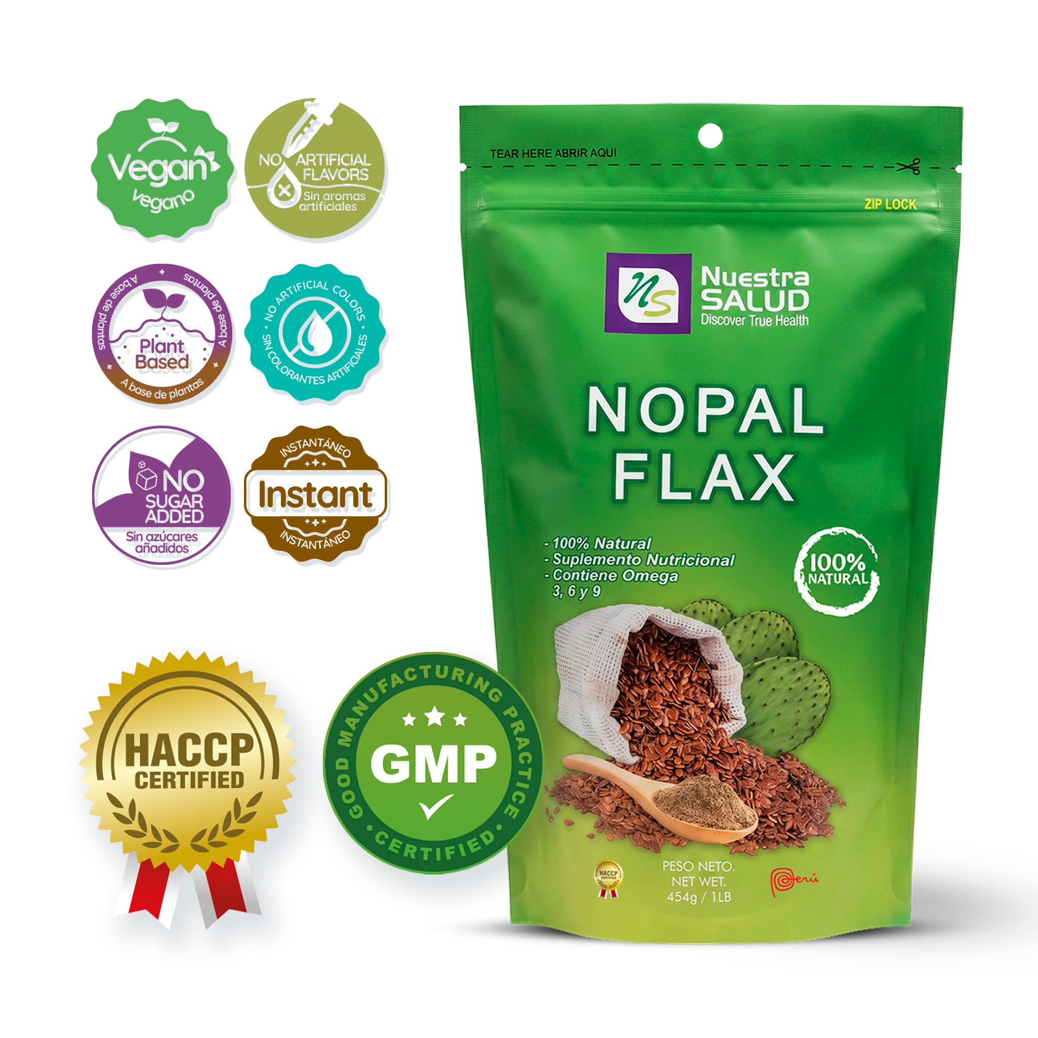Nopal Flax Linaza Plus 454 g