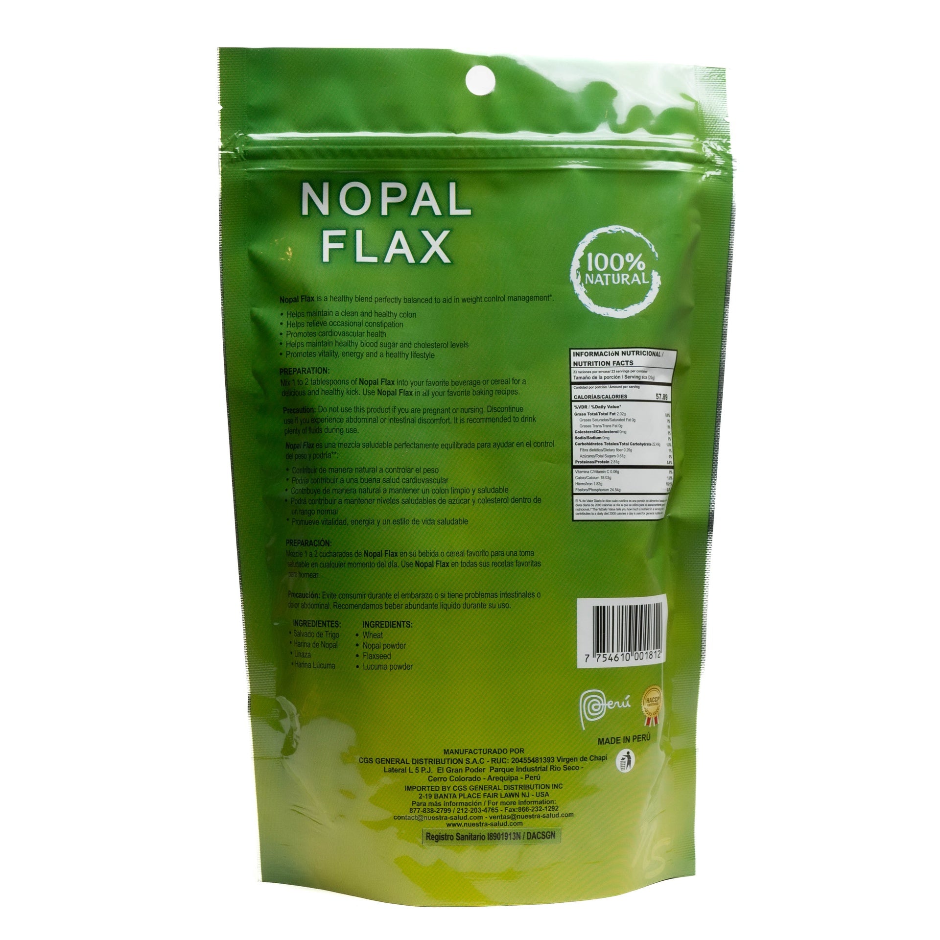 Nopal Flax Linaza Plus 354 g