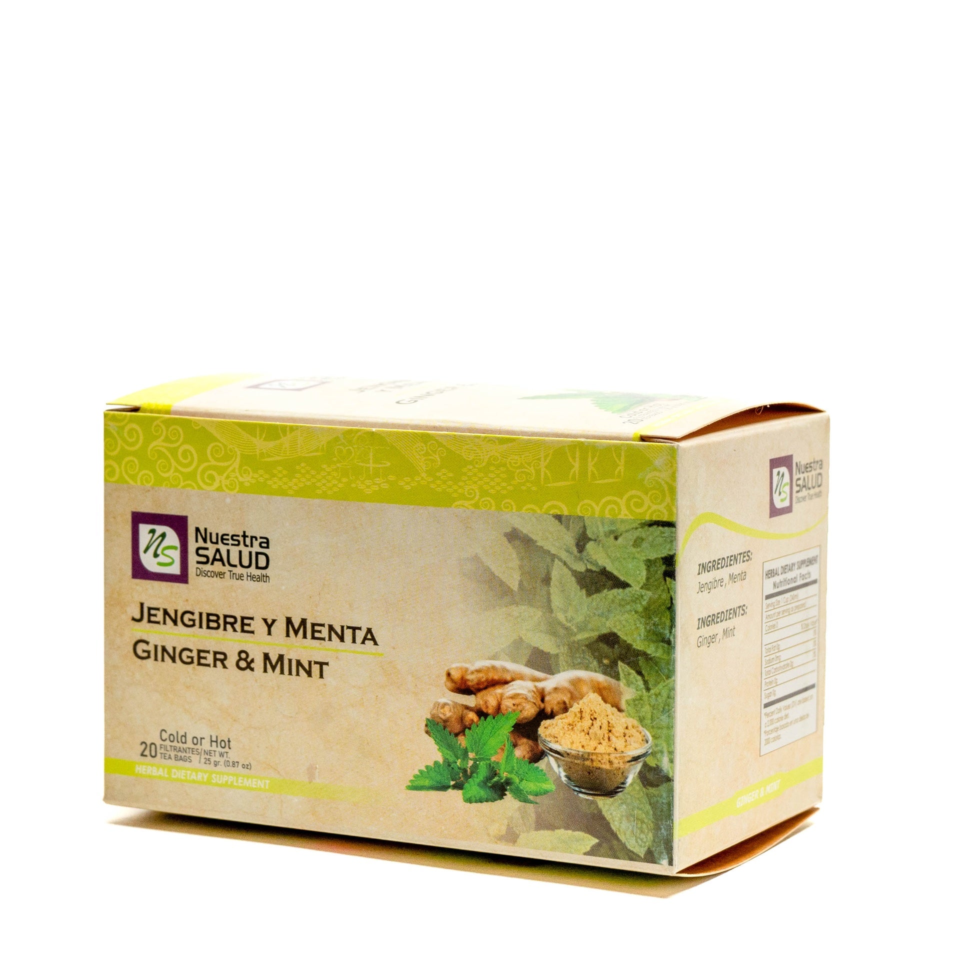 Jengibre y Menta Filtrante 25 g