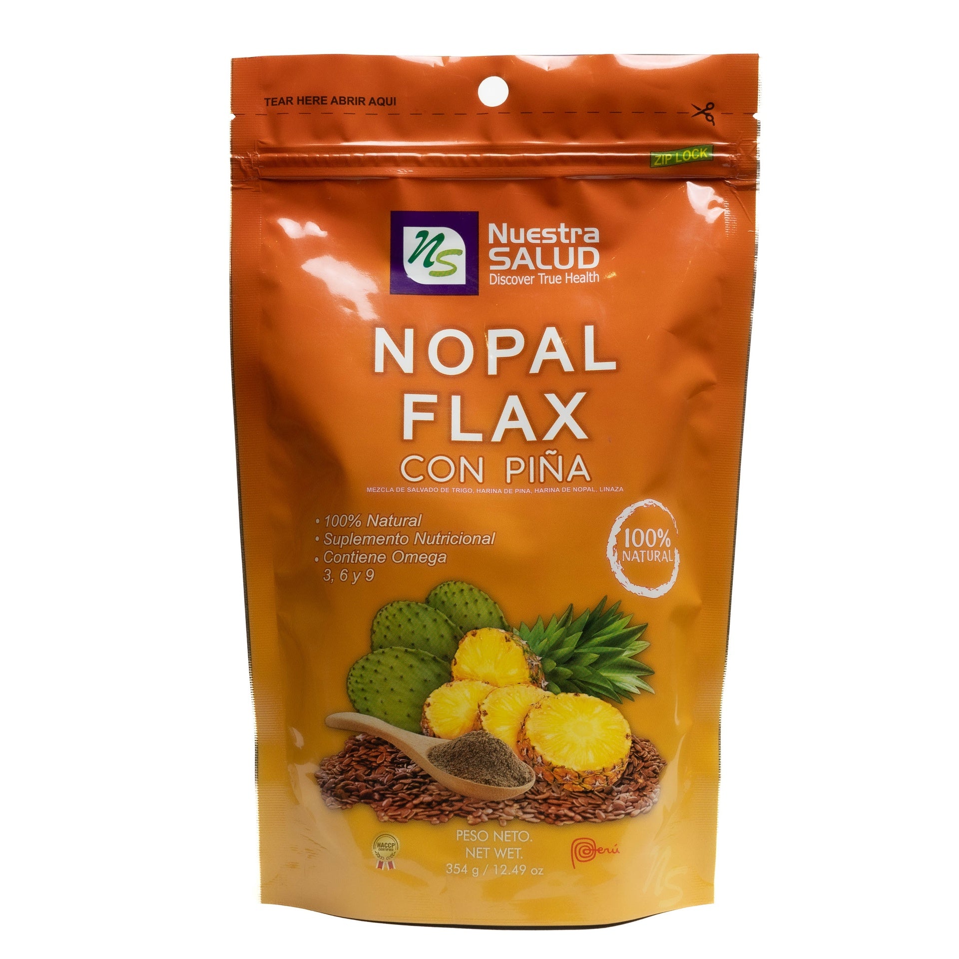Nopal Flax Piña 354 g