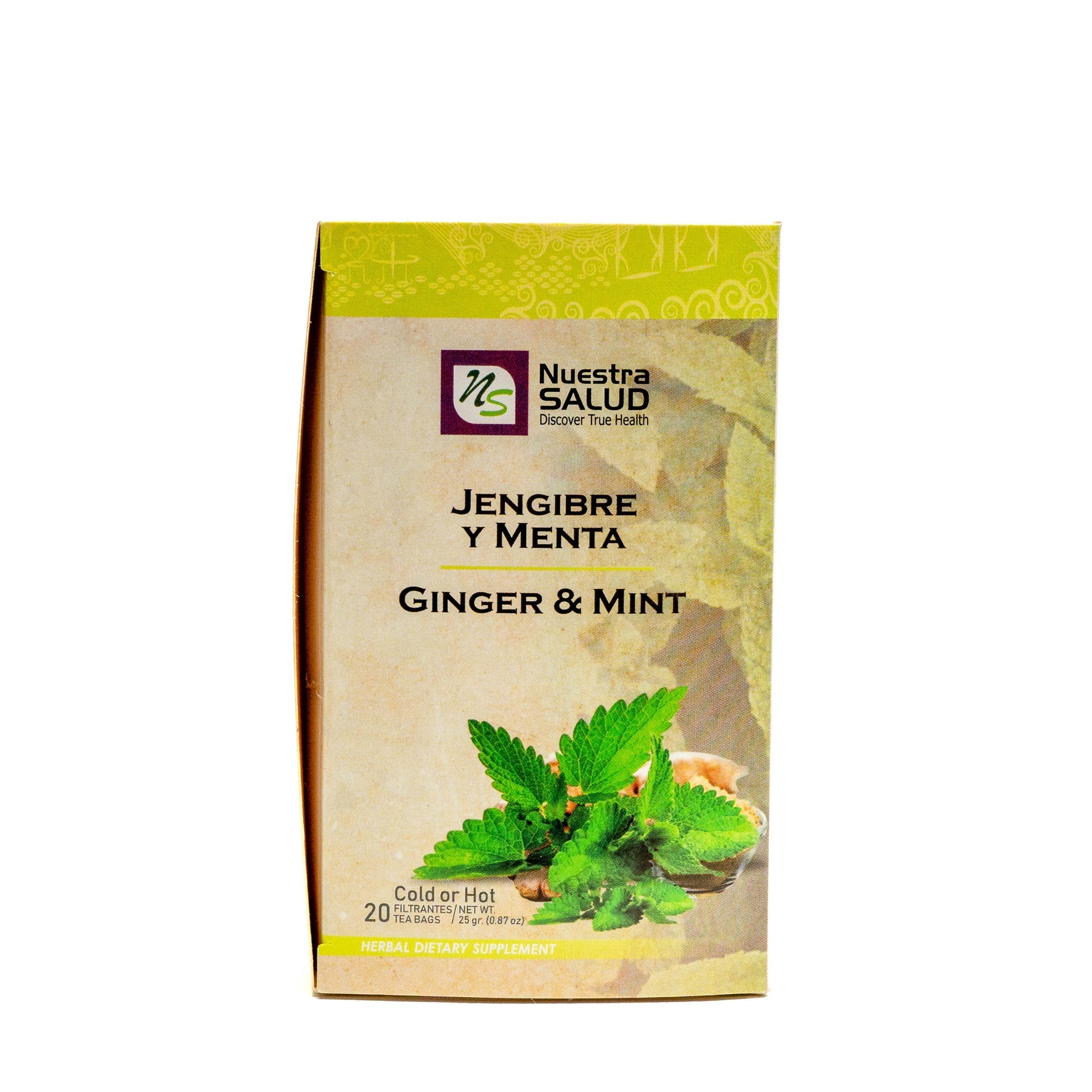 Jengibre y Menta Filtrante 25 g